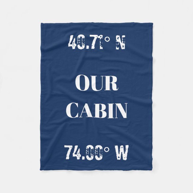 Custom Unsere Kabine koordiniert Fleece Blanket (Vorderseite)