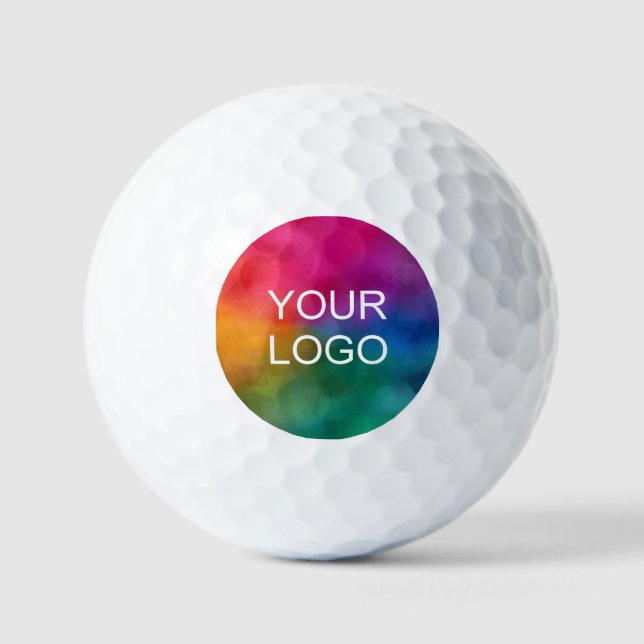 Custom Upload Your Logo Elegant Value 3 Pack Golfball (Vorderseite)