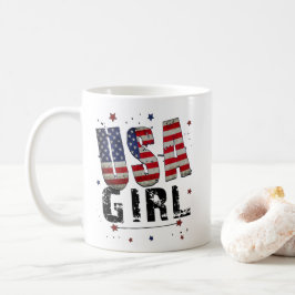 Custom USA Girl Kaffeetasse