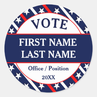 Custom USA Vote Kampagne Runder Aufkleber
