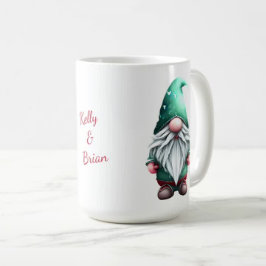 Custom Valentine Christmas Gnome Couple Sweetheart Kaffeetasse