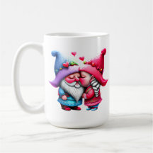 Custom Valentine Gnome Kissing Couple Sweethearts