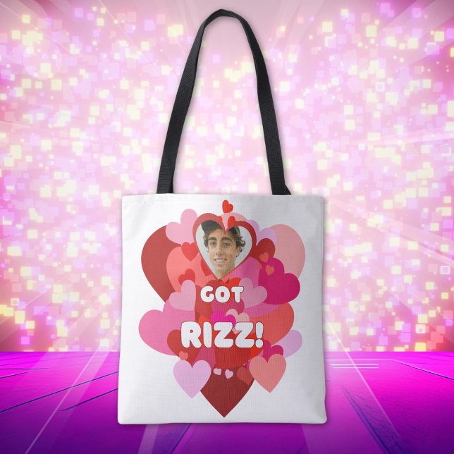 Custom Valentine Heart Pop Foto Tasche (Von Creator hochgeladen)