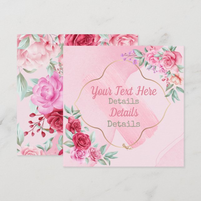 Custom Valentine's Feiertagskarte (Vorne/Hinten)