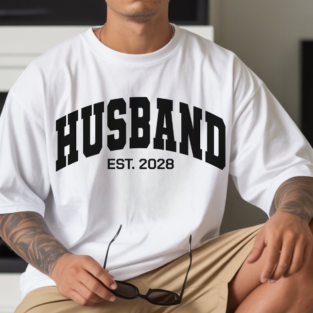 Custom Varsity Shirt for Wife and Husband Gift (Engagement gifts for couples, Wedding gifts for bride and groom, Wifey and Hubby matching outfits)