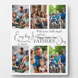 Custom Vatertag Foto Collage Plaque Fotoplatte