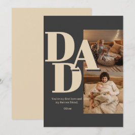 Custom Vatertag Foto Collage | VATER - Feiertagskarte