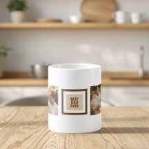 Custom Vatertag Tasse mit Fotos - "Bester Vater"