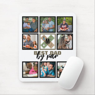 Custom Vathday Best Vater Par 8 FotoCollage Mousepad