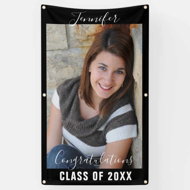 CUSTOM Vertikalfoto Bachelor-Graduierung Banner (Vertikal)