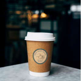 Custom Vielen Dank Coffee Business Startup Runder Aufkleber