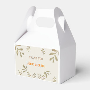 Custom Vielen Dank Hochzeitliches Grün elegant Geschenkschachtel