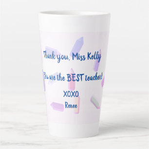 Custom Vielen Dank Latte Tasse Lehrer