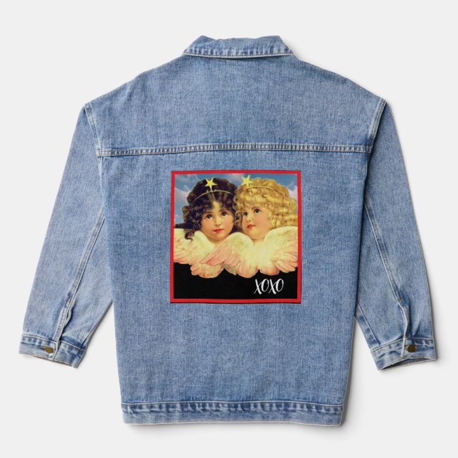 CUSTOM VINTAG ANGELS DENIM JACKET JEANSJACKE (Rückseite)