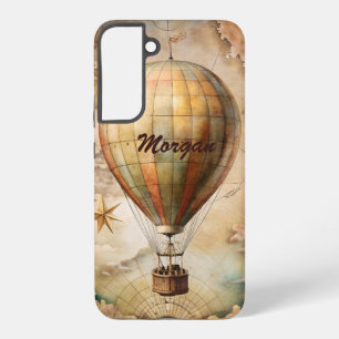 Custom Vintag Hot Air Ballon   Antiquitätenreise Samsung Galaxy Hülle