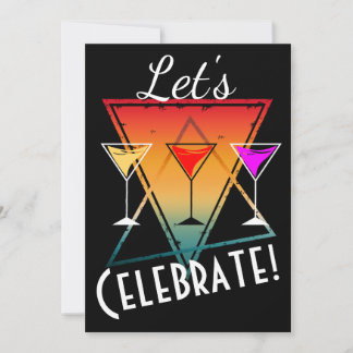 CUSTOM VINTAG LET'S CELEBRATE BIRTHDAY PARTEI EINLADUNG