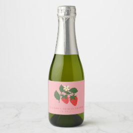 Custom Vintag Pink Strawberry Boho Brautparty