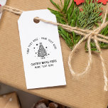 Custom Vintage Hand-drawn Snow Christmas Tree Gummistempel<br><div class="desc">Custom Vintage Hand-drawn Snow Christmas Tree Rubber Stamp.</div>