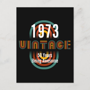CUSTOM VINTAGER BURTHYEAR PHANTASTISCHER GEBURTSTA POSTKARTE
