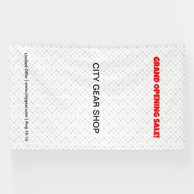 Custom Vinyl Banner - 3x8, 3x10, Mesh & Backdrops (Horizontal)