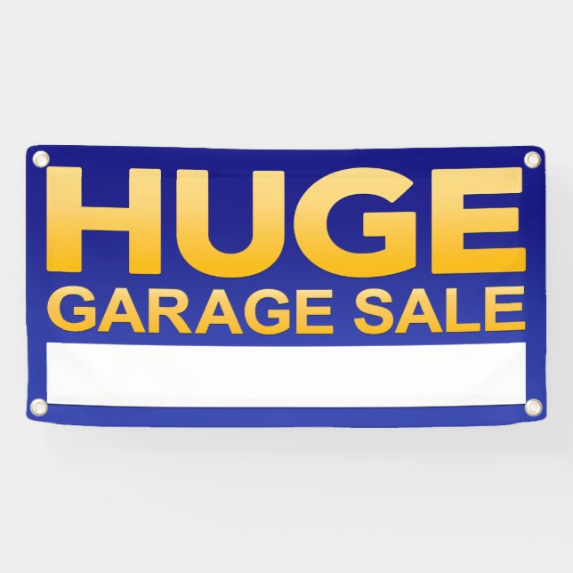 Custom Vinyl "Riesige Garage Verkauf" Banner (Horizontal)