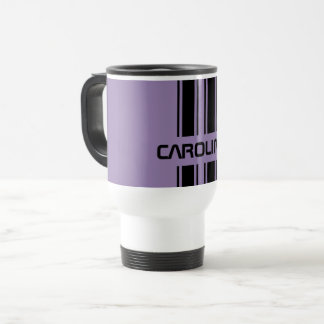 Custom Violet Lila Black Auto Race Sport Strip Reisebecher