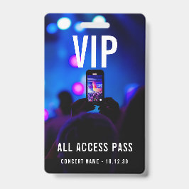 Custom VIP All Access Pass Konzert Event Ausweis