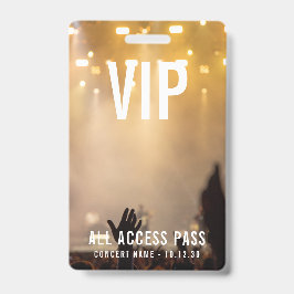 Custom VIP All Access Pass Konzert Event Ausweis