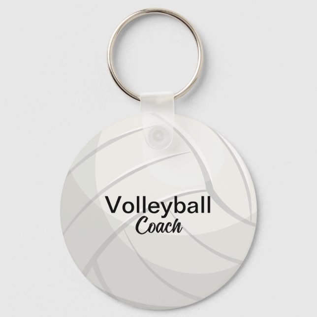 Custom Volleyball Coach Keepake Schlüsselanhänger (Vorderseite)