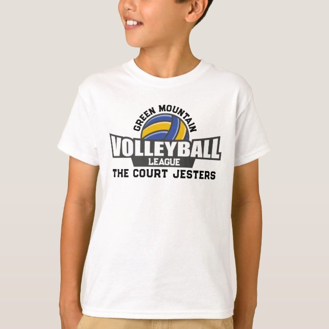 Custom Volleyball Team Name Club T-Shirt (Vorderseite)