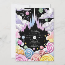 Custom Wassercolor Candyland Birthday