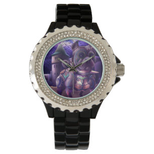 Custom Watch Franky The Pitbull Frankenstein Armbanduhr