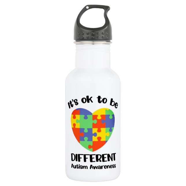 Custom - Water Flasche (18 oz) Edelstahlflasche (Vorderseite)