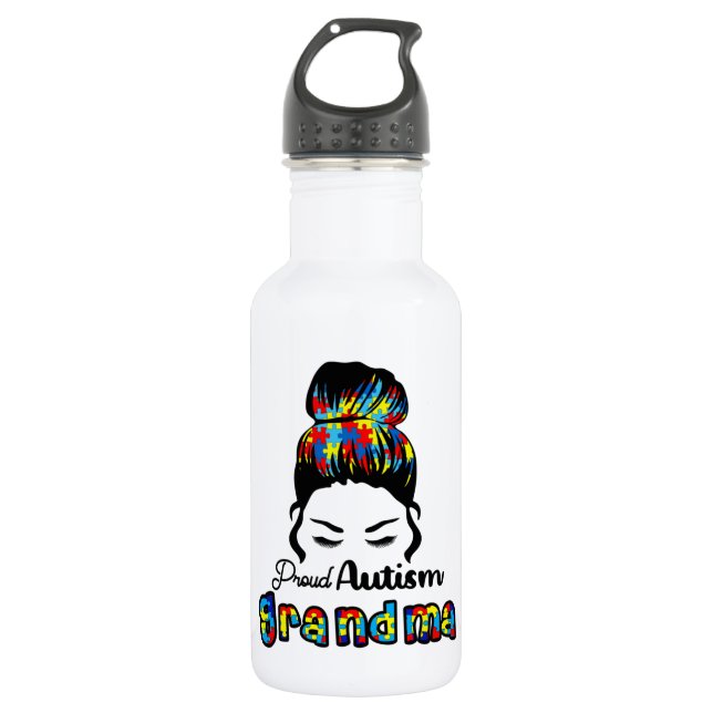 Custom - Water Flasche (18 oz) Edelstahlflasche (Vorderseite)