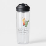 Custom Watercolor Bridal Shower Cocktail Party Trinkflasche<br><div class="desc">Create your unique bridal shower party water bottle with our minimalist script modern typography cocktails design template. Completely change the background,  and fonts colors to match your favorite colors by clicking the "Customize this" button. Easily repurpose for other special events like birthdays,  bachelorette weekends,  or family retreat and more</div>