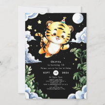 Custom Watercolor Tiger Geburtstag