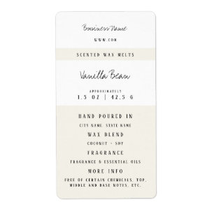 Custom Wax Melt Labels