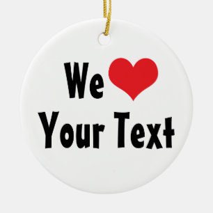 Custom We Liebe Ornament