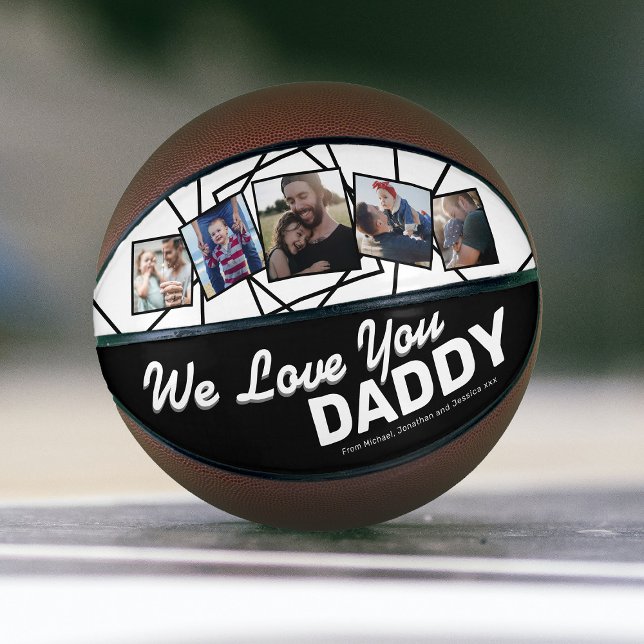 Custom We Liebe You Daddy Foto Basketball (Von Creator hochgeladen)