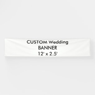 Custom Wedding Banner 12' x 2,5'