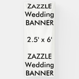 Custom Wedding Banner 2.5' x 6'