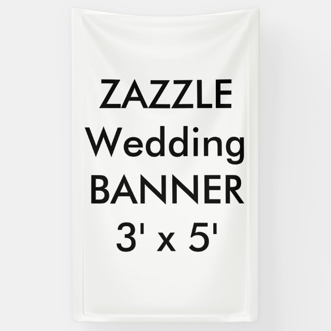 Custom Wedding Banner 3' x 5' (Vertikal)