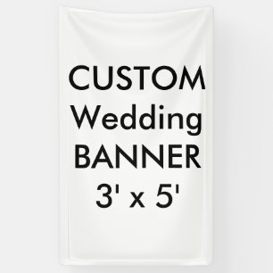 Custom Wedding Banner 3' x 5'