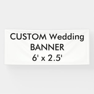 Custom Wedding Banner 6' x 2,5'