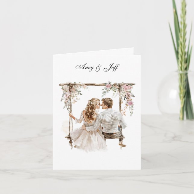 Custom Wedding Card Karte (Vorderseite)