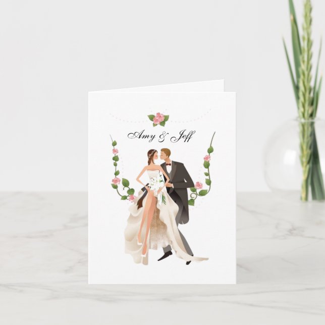 Custom Wedding Card Karte (Vorderseite)