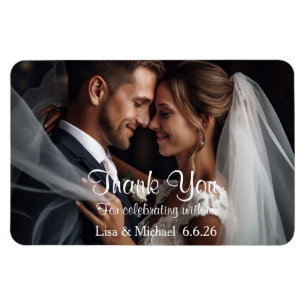 Custom Wedding Danke Magnet