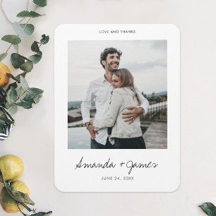 Custom Wedding Dankeschön Foto Magnet