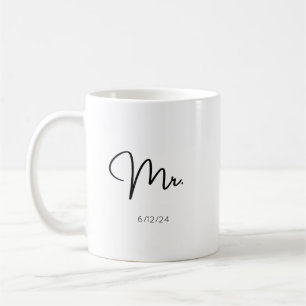 Custom Wedding Date Tasse