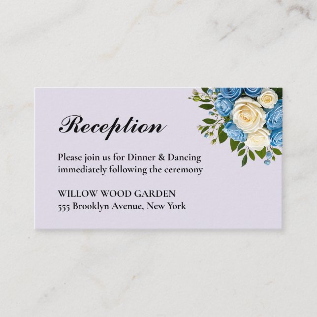 Custom Wedding Empfang Enclosure Card Begleitkarte (Vorderseite)